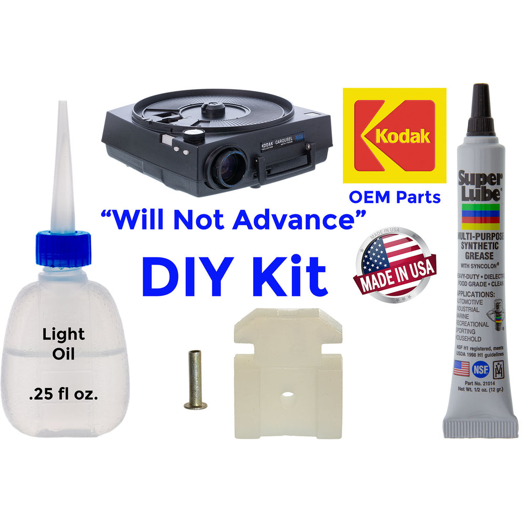 Ku Roページ Repair Kit w/Lubricant For Kodak Carousel Slide Projector w/Manual