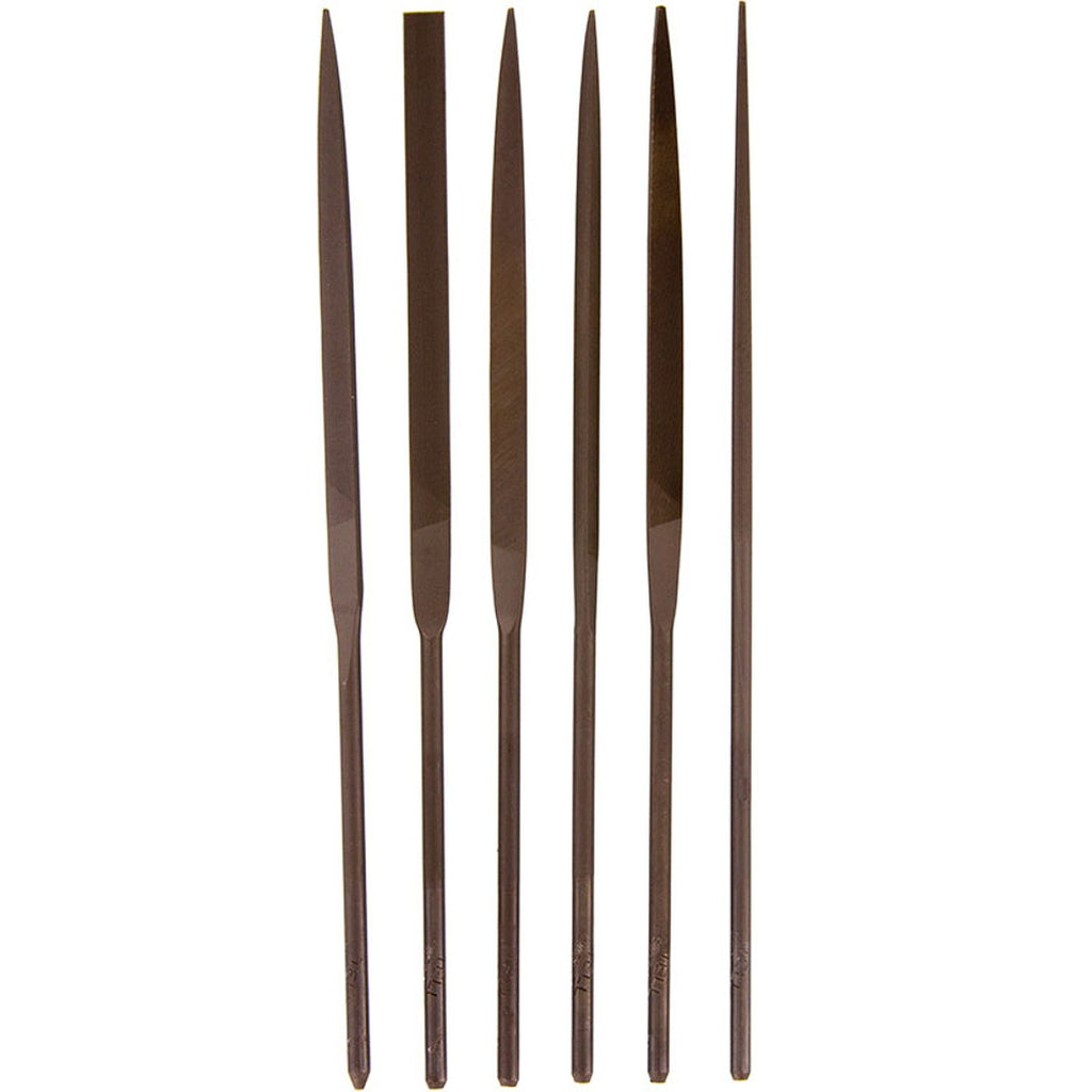 Grobet USA File Set, Tell Needle Set of 6 MicroTools