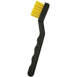 Menda - ESD Brush, Dissipative, Long Handle, Yellow Nylon, Hard Bristles, 1-3/8”