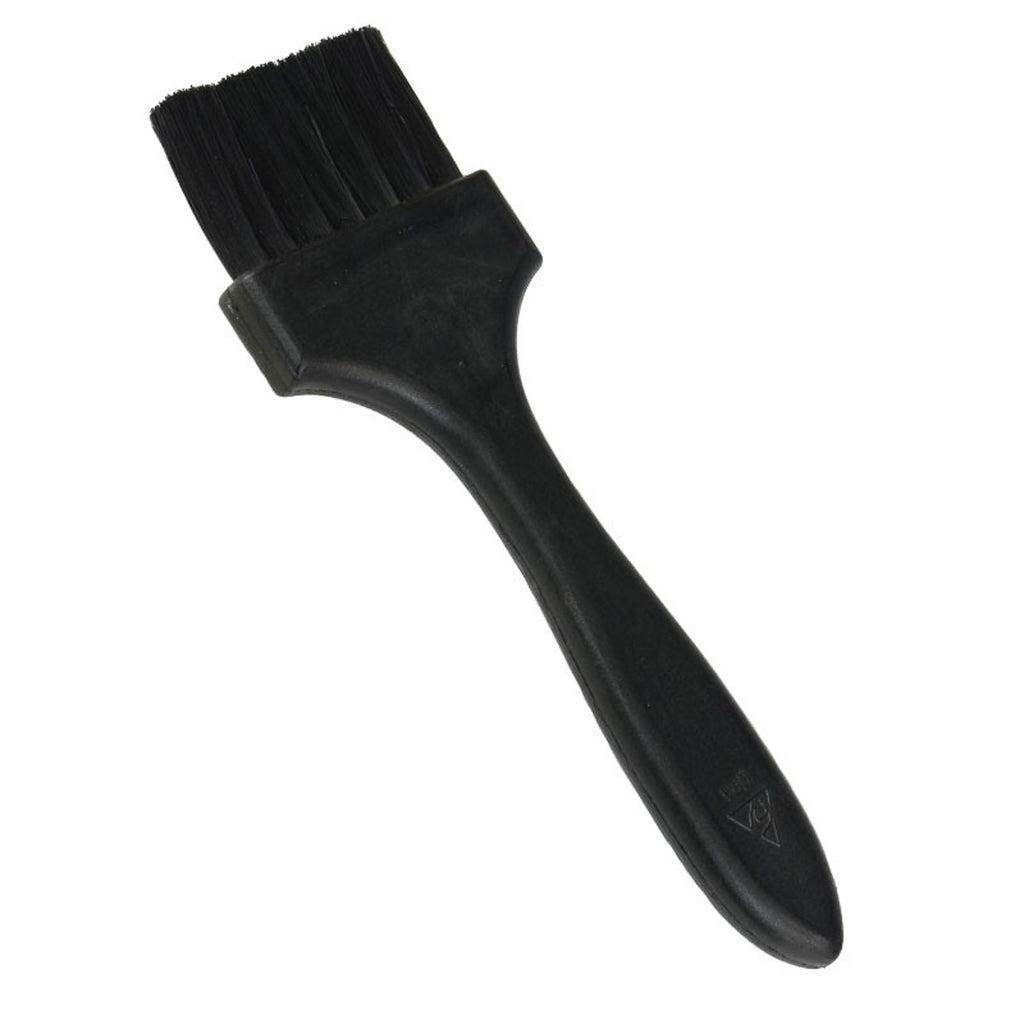 Menda ESD Brush, Conductive, Flat Handle, Black Soft Nylon Bristles, 2”