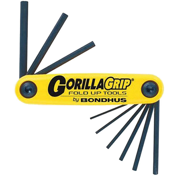 Set 9 Hex GorillaGrip Fold-up Tools .050-3/16”