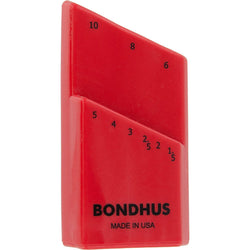 Bondhex Case Holds 9 L-Wrenches 1.5-10mm (10 pk)