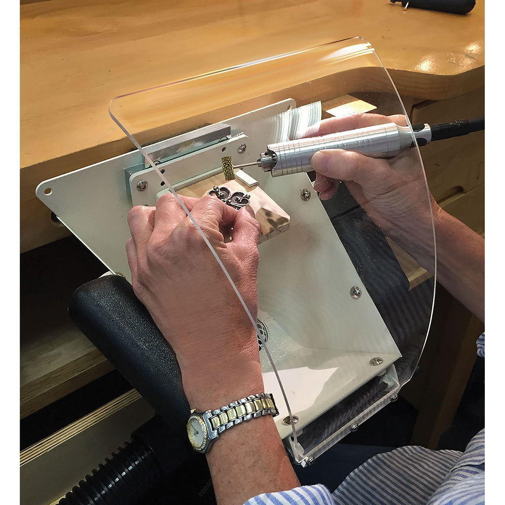 Fishmouth w/Shield, Arm Rests, & GRS® Mount w/ bench pin assemly