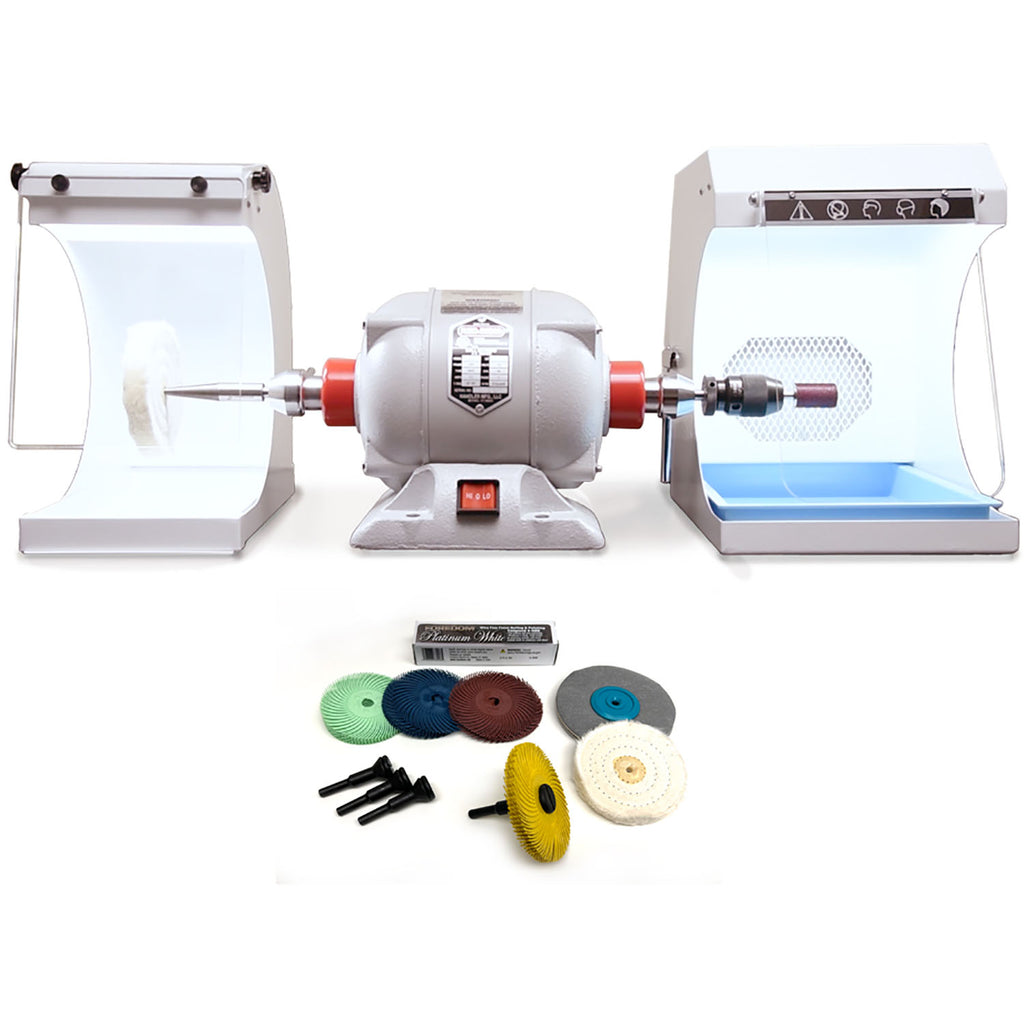 Red Wing Motor Low Base 1/4Hp Complete Polishing System