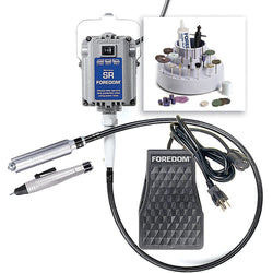 Foredom K.2800 Deluxe Jewelers Kit with 2 Handpieces and C.SCT Metal Foot Pedal Speed Control, 115v