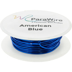 Copper Wire, Silver Plated Parawire 18ga American Blue 25' Roll