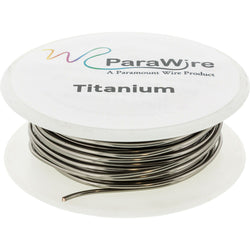 Copper Wire, Silver Plated Parawire 24ga Titanium 100' Roll