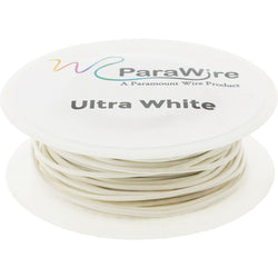 Copper Wire, Silver Plated Parawire 18ga Ultra White 25' Roll