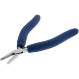 Pliers - Flat Nose, 6.5” 4mm Slim Line (Blue Padded Grips)