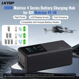 LKTOP 200W Smart Three-Way Charger for DJI M4T/4E