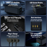 LKTOP 200W Smart Three-Way Charger for DJI M4T/4E