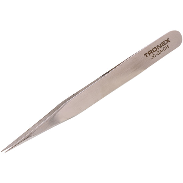 Tweezers - Tronex 3C SS Short, Straight Tip, Very Fine