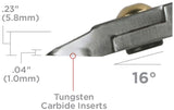 Cutters – Tronex Tungsten Carbide Cutting Edges Oval Head