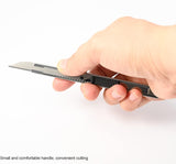 FOSHIO Utility knife Retractable with 30 Degree Snap Off Blade 9MM Box Cutter Knife, Pack of 3