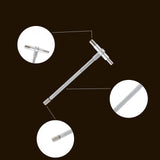 Beslands 6 Pc Telescoping Gage Set, 5/16" - 6" Range, T-Bore Hole Gauges Set (5/16" to 6")