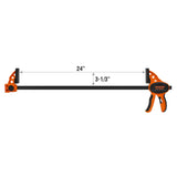Jorgensen 24" One Hand Clamp/Spreader - 2-pack, Medium Duty, E-Z Hold Bar Clamps Set
