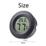 6-Pack Mini Hygrometer Thermometer Digital LCD Monitor Indoor/Outdoor Humidity Meter