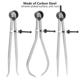 Acrux7 3Pcs 8 Inch Long Spring Caliper Set, Carbon Steel Outside Divider Caliper Compass, Calipers