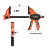 Jorgensen 24" One Hand Clamp/Spreader - 2-pack, Medium Duty, E-Z Hold Bar Clamps Set
