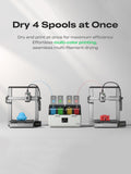 Creality Filament Dryer Box 4 Spools, Space Pi X4 Filament Storage Box, 200W PTC Heats Up to 85°C