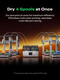 Creality Filament Dryer Box 4 Spools, Space Pi X4 Filament Storage Box, 200W PTC Heats Up to 85°C