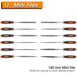 25Pcs Metal File Set, Premium Grade T12 Drop Forged Alloy Steel