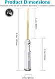 Set of 4 Hexagonal Screwdrivers Made of Titanium Nitride with Colored Handles.1.5, 2, 2.5 and 3mm.