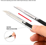 FOSHIO Utility knife Retractable with 30 Degree Snap Off Blade 9MM Box Cutter Knife, Pack of 3