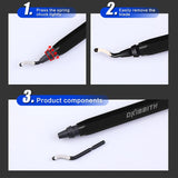 Deburring Tool Set 11 Pieces of High Speed Steel Rotary Burr Removal Blades, Ideal for Deburring Tool,1 Black Handle