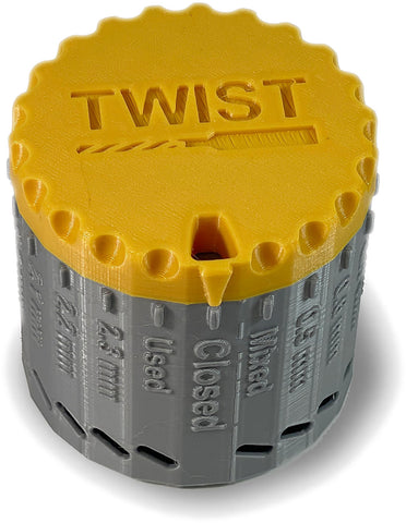 ORGO Tools TWIST™ Jeweler’s 3/32" Twist Drill Bit Organizer & Dispenser