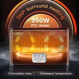 SUNLU Official 3D Printer Filament Dryer S4, 4 Spools Capacity, 350W PTC Heater, 70℃ Max