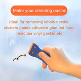 4 Pcs Plastic Razor Blade Scraper and 100 Pcs Blades