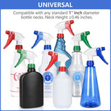 6 Pack Universal Spray Bottle Replacement Nozzle, Mist & Stream Trigger Sprayer
