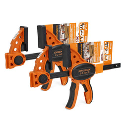 Jorgensen 24" One Hand Clamp/Spreader - 2-pack, Medium Duty, E-Z Hold Bar Clamps Set