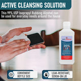 99% Isopropyl Alcohol 99 Percent, Rubbing Alcohol 99 Percent 16 oz. Bottle