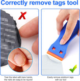 4 Pcs Plastic Razor Blade Scraper and 100 Pcs Blades