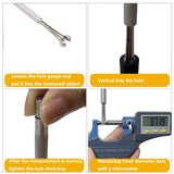 Beslands 6 Pc Telescoping Gage Set, 5/16" - 6" Range, T-Bore Hole Gauges Set (5/16" to 6")