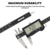 NEIKO 01409A 12” Electronic Digital Caliper | Extra Large Display | 0-12 Inches