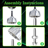 Deburring Tool Set 11 Pieces of High Speed Steel Rotary Burr Removal Blades, Ideal for Deburring Tool,1 Black Handle