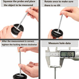 Beslands 6 Pc Telescoping Gage Set, 5/16" - 6" Range, T-Bore Hole Gauges Set (5/16" to 6")