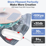 30pcs Filament Storage Bags Light-Proof Vacuum Storage Kit with USB Pump
