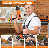 SEEKONE Heat Gun 1800W Heavy Duty Fast Heat Hot Air Gun Kit with 752℉ - 1112℉（400℃-600℃)