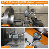 Neoteck DTI Electronic Digital Dial Indicator 1 inch/25.4 mm Resolution: 0.0005 inch/0.01mm