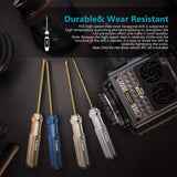 Set of 4 Hexagonal Screwdrivers Made of Titanium Nitride with Colored Handles.1.5, 2, 2.5 and 3mm.