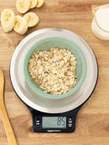 Digital Kitchen Scale with LCD Display,Weighs up to 11 pounds, Black and Stainless Steel