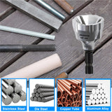 Deburring Tool Set 11 Pieces of High Speed Steel Rotary Burr Removal Blades, Ideal for Deburring Tool,1 Black Handle