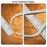 Acrux7 3Pcs 8 Inch Long Spring Caliper Set, Carbon Steel Outside Divider Caliper Compass, Calipers