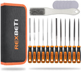 25Pcs Metal File Set, Premium Grade T12 Drop Forged Alloy Steel