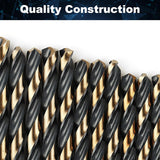COMOWARE 60pcs Number Drill Bit Set, Wire Gauge #1 to #60, HSS M2 Drill Bit, 135° Split Point
