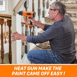 SEEKONE Heat Gun 1800W Heavy Duty Fast Heat Hot Air Gun Kit with 752℉ - 1112℉（400℃-600℃)
